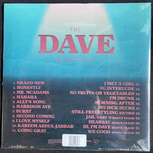 Lil Dicky – Penith (The Dave Soundtrack) – Limited Blue Double Vinyl, LP BMG NEW - Picture 3 of 3